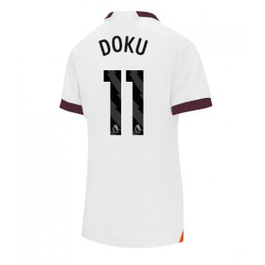 Manchester City Jeremy Doku #11 Gostujuci Dres za Ženska 2023-24 Kratak Rukavima